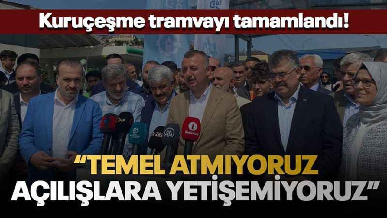 Kuruçeşme tramvayı tamamlandı! “Temel atmıyoruz, açılışlara yetişemiyoruz”